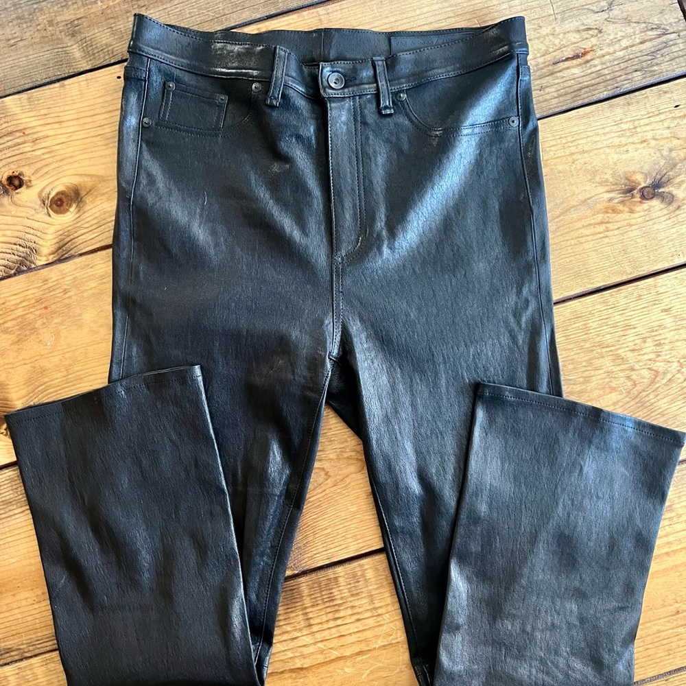 Rag & Bone Hana Black leather pants Size 31